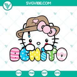 Easter, Musics, SVG Files, Hello Kitty Benito Easter SVG Files, Cute Easter Bad 2