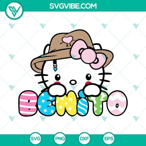 hello kitty benito easter svg cute easter bad bunny svg happy easter day svg png dxf eps files 7 mockup