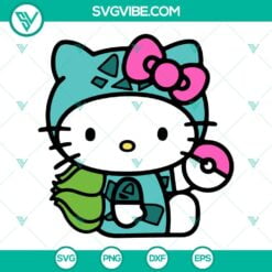 Anime, Cartoons, SVG Files, Hello Kitty Bulbasaur SVG Files, Pokemon SVG File 15