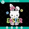 Hello Kitty Bunny Easter SVG with Kitty Bow Tie design, perfect for downloading. Ideal for Easter crafts or projects.