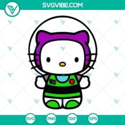 Disney, SVG Files, Hello Kitty Buzz Lightyear SVG Image, Cute Toy Story Kitty 2