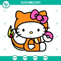 Anime, Cartoons, SVG Files, Hello Kitty Pikachu SVG Download, Pokemon SVG File 4