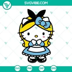 Cartoons, Disney, SVG Files, Hello Kitty Cinderella Disney Princess SVG Images 2