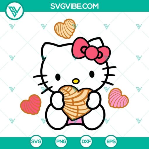 hello kitty concha svg kitty cat svg sanrio white cat svg png dxf eps 5 mockup