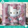 Hello Kitty-themed 20oz tumbler wrap PNG file for cooking enthusiasts, cute design, ideal for personalizing drinkware.