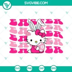 Cartoons, Easter, SVG Files, Hello Kitty Easter SVG Images, Easter Bunny Cat 2