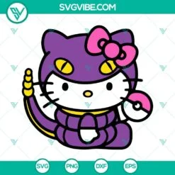 Anime, Cartoons, SVG Files, Hello Kitty Ekans SVG Images, Pokemon SVG File PNG 2