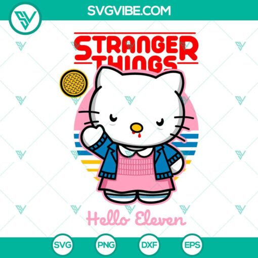 hello kitty eleven svg eleven stranger things svg png dxf eps cricut 4 mockup