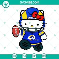 Cartoons, Football, Sports, SVG Files, Hello Kitty Football SVG Images Bundle, 8