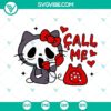 Hello Kitty Ghostface Scream Call Me SVG Download featuring Halloween-themed design, perfect for craft projects.