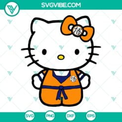 Anime, Cartoons, SVG Files, Hello Kitty Goku SVG File, Dragon Ball SVG Files 2