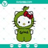 Hello Kitty and Grinch themed Christmas SVG files with festive designs for digital crafting projects.