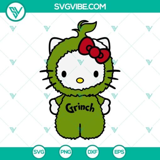 hello kitty grinch christmas svg hello cat christmas svg grinch cat svg 6 mockup