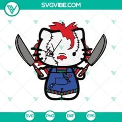 Cartoons, Halloween, SVG Files, Hello Kitty Pennywise SVG Files, Halloween 4