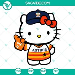 Hello Kitty Houston Astros SVG Image PNG DXF EPS Cricut