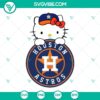 Hello Kitty Houston Astros SVG file with PNG, DXF, and EPS formats. Vector clipart perfect for Astros fans and craft projects.