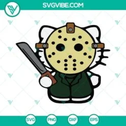 hello kitty jason voorhees svg bundle hello kitty horror halloween svg jason voorhees svg 7 mockup