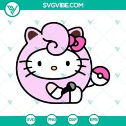 Anime, Cartoons, SVG Files, Hello Kitty Jigglypuff SVG Files, Pokemon SVG 12