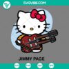 Hello Kitty meets Jimmy Page in this Led Zeppelin inspired SVG image file featuring PNG, EPS, and DXF formats. Great for music fans!