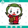 Hello Kitty Joker SVG Download, Kitty Joker DC Movies design, featuring SVG images in PNG, DXF, and EPS formats for digital projects.