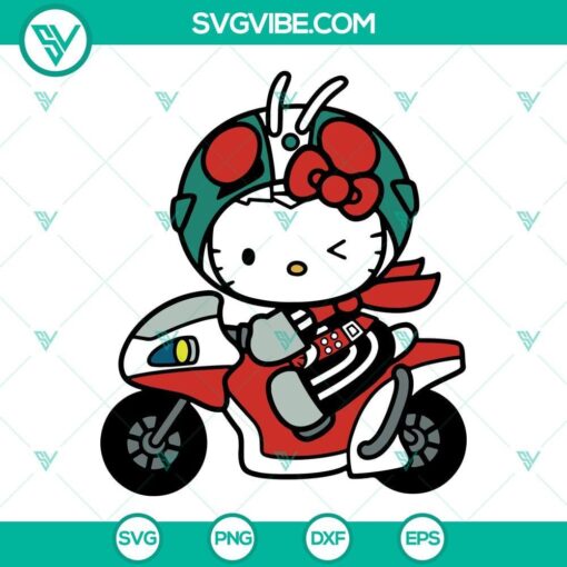 hello kitty kamen rider svg png dxf eps cricut 3 mockup