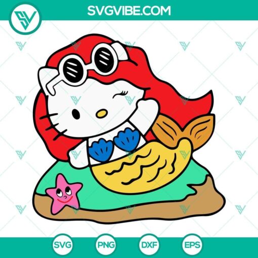 hello kitty karol g svg manana sera bonito svg karol g mermaid kitty cat svg png dxf eps cut files 5 mockup