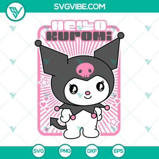 hello kitty kuromi svg hello kitty svg png dxf eps 7 mockup