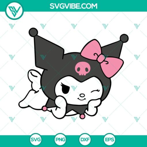 hello kitty kuromi svg sanrio cartoon character svg png dxf eps 10 mockup