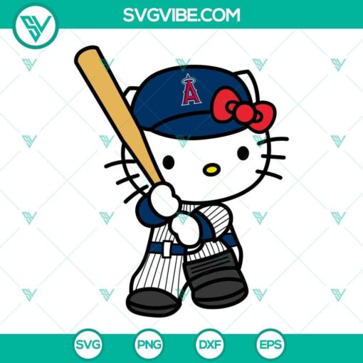 hello kitty los angeles angels svg kitty angels svg png dxf eps 5 mockup