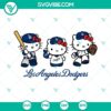 Hello Kitty Los Angeles Dodger Baseball SVG File with PNG, DXF, and EPS formats for digital download.