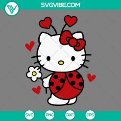 Cartoons, SVG Files, Valentine's Day, Hello Kitty Love Bug SVG Files, Hello 8