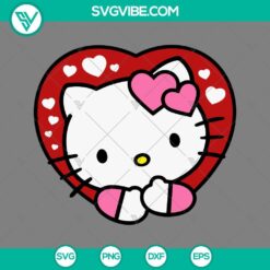 Valentine's Day, SVG Files, Hello Kitty Stitch SVG Image, Hello Kitty 4