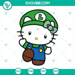 hello kitty mario and luigi svg kitty cat mario bros svg png dxf eps digital download 8 mockup