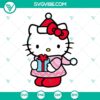 Hello Kitty Merry Christmas SVG featuring festive design for download in PNG, DXF, and EPS file formats.