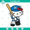 Hello Kitty Miami Marlins SVG design with Kitty Marlins logo in PNG, DXF, EPS formats. Perfect for fans!