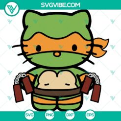 Movies, SVG Files, Hello Kitty Michelangelo Ninja Turtles SVG Files, Hello 8