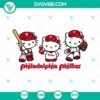 Hello Kitty Philadelphia Phillies baseball logo in SVG, PNG, DXF, and EPS formats for download. Perfect for fans!