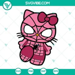 Cartoons, Movies, SVG Files, Hello Kitty Pink Spider Man SVG Images, Spider Man 2