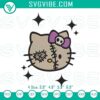 Hello Kitty Sam Trick’r Treat embroidery design file with a horror-themed pattern for Halloween enthusiasts.