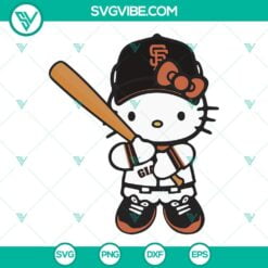 Baseball, Sports, SVG Files, Hello Kitty San Francisco Giants SVG Download, San 18