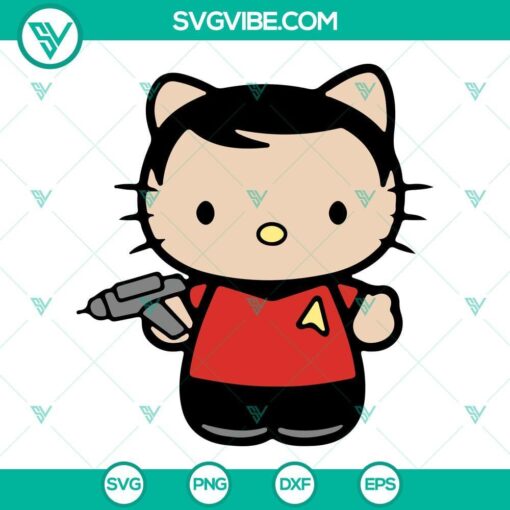 hello kitty scotty svg star trek turtles svg png dxf eps 6 mockup