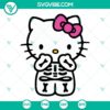 Hello Kitty skeleton Halloween SVG design for download with PNG, DXF, and EPS cut files, perfect for spooky crafts.