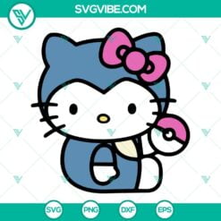 Anime, Cartoons, SVG Files, Hello Kitty Snorlax SVG Images, Pokemon SVG 7