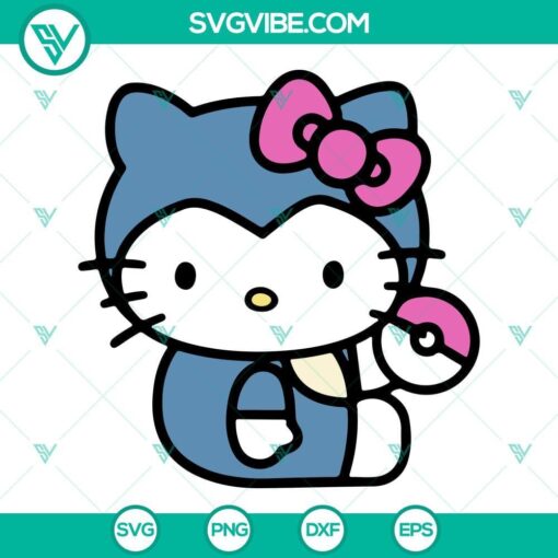 hello kitty snorlax svg pokemon svg png dxf eps 8 mockup