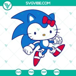 Cartoons, Disney, SVG Files, Hello Kitty Sonic The Hedgehog SVG Images Sonic 2