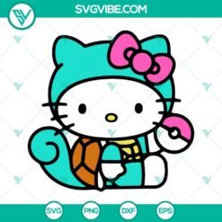 Anime, Cartoons, SVG Files, Hello Kitty Squirtle SVG File, Pokemon SVG Images 6