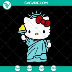 Cartoons, SVG Files, Hello Kitty Statue Of Liberty SVG Download, Hello Kitty 17