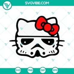 Cartoons, Movies, SVG Files, Hello Kitty Stormtrooper SVG Download, Kitty Cat 11