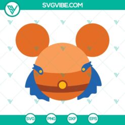 Hercules Mickey Mouse Ears SVG file featuring Disney design with PNG, DXF, and EPS formats for crafting projects.