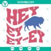 Buffalo Bills football SVG file with Hey Ey Buffalo design elements, suitable for digital crafting projects.